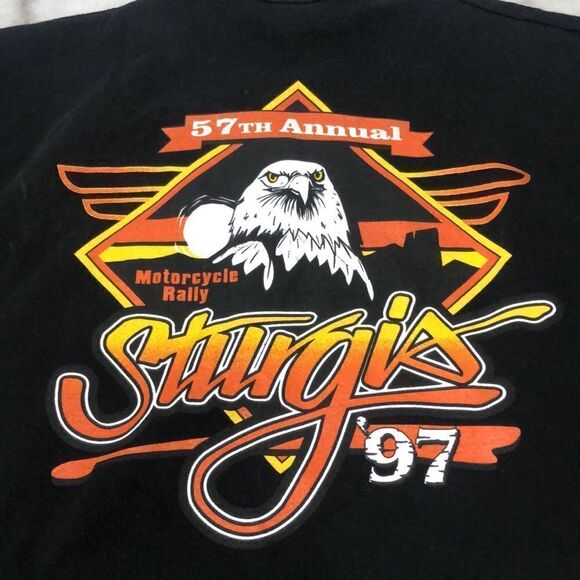 Vintage 1997 Sturgis Motorcycle Rally T-Shirt XXL Made in USA - Picture 3 of 8